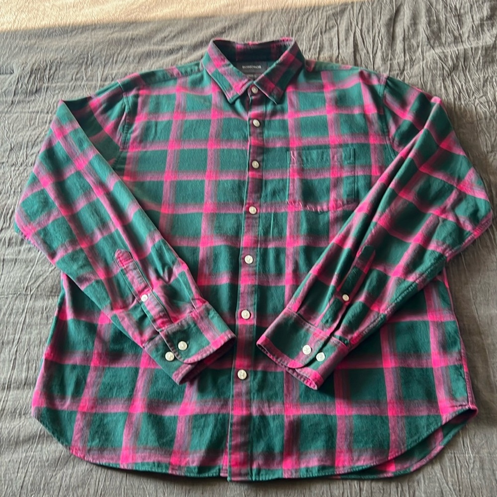 Bonobos Long Sleeve Button Down Flannel